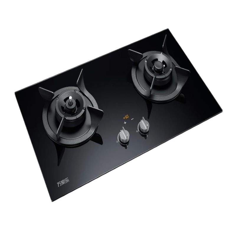 万家乐JZT-V5S(B)*12T天然气嵌入式玻璃双灶