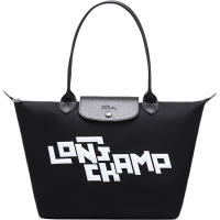 LONGCHAMP 珑骧 女士织物小号长柄手提单肩包购物袋 2605 438
