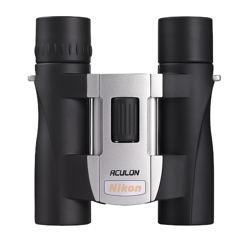 尼康(Nikon)望远镜A30 10X25高清小巧口袋双筒演唱会望眼镜 银黑色 115*122mm