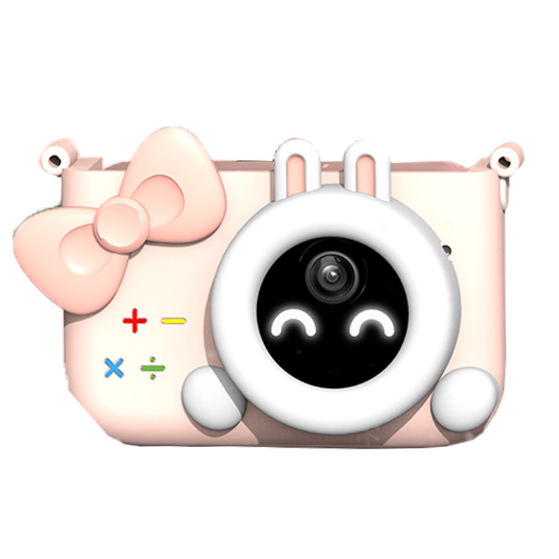 魔法棒AI儿童相机玩具wifi可拍照数码照相机宝宝男女孩小单反生日节日礼物粉色送8G