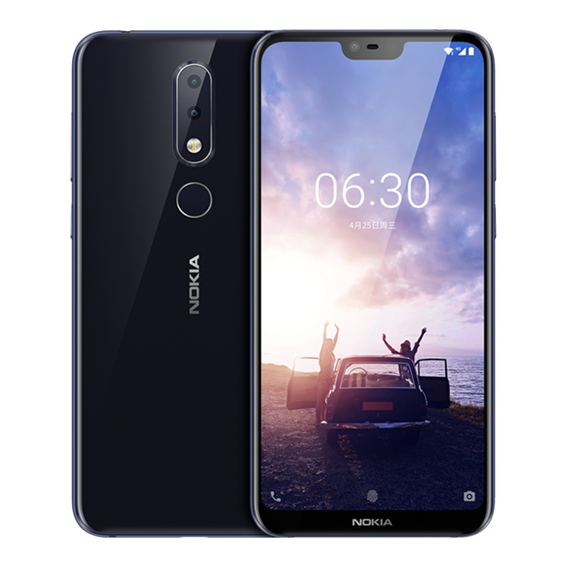 Nokia/诺基亚 X6 4GB+64GB 暗夜蓝 全网通4G双卡 全面屏 AI拍照手机