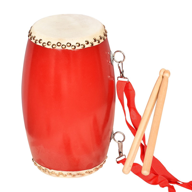 风雷动 14cm成人腰鼓安塞腰鼓牛皮秧歌鼓幼儿舞蹈腰鼓打击乐器