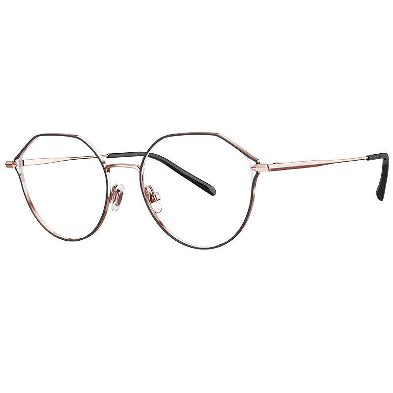 BOLON暴龙新款复古光学镜男女款金属近视镜时尚 眼镜架BJ7117