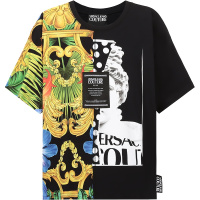 VERSACE JEANS COUTURE 范思哲 男士 棉质宽松版圆领短袖T恤B3GVA7KC 30329