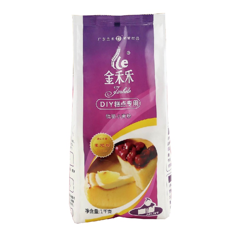 金禾乐DIY糕点专用粉低筋小麦粉1kg 低筋蛋糕粉家用烘焙原料小包装