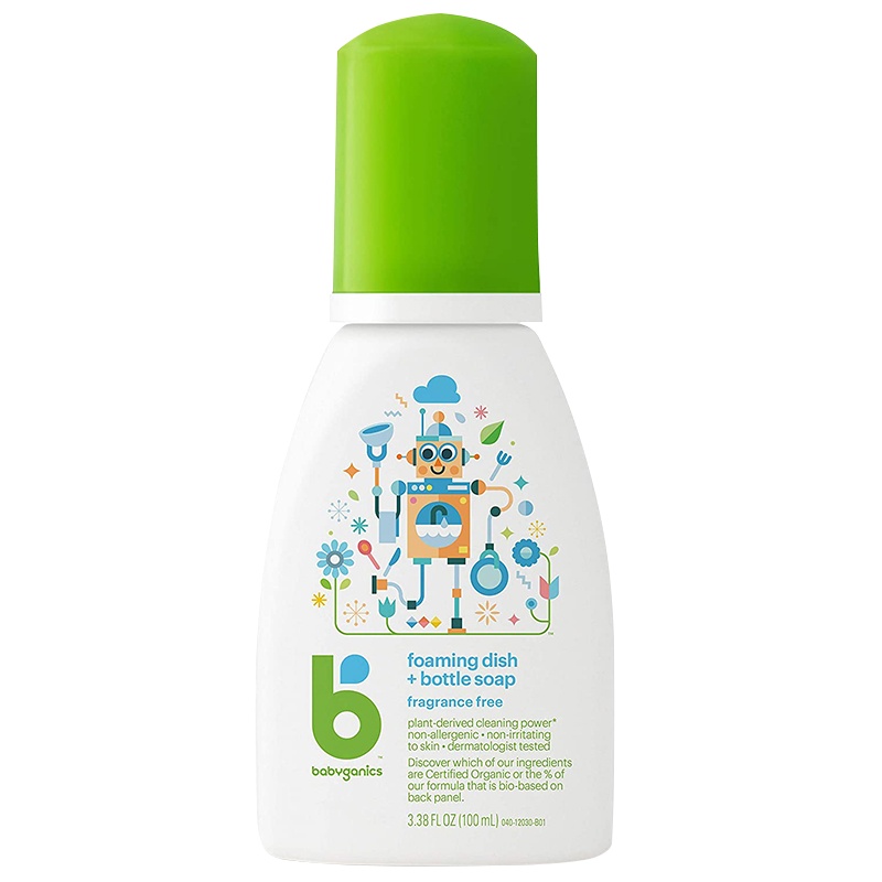 甘尼克宝贝(BabyGanics) 婴儿餐具奶瓶发泡清洁剂 无香100ml