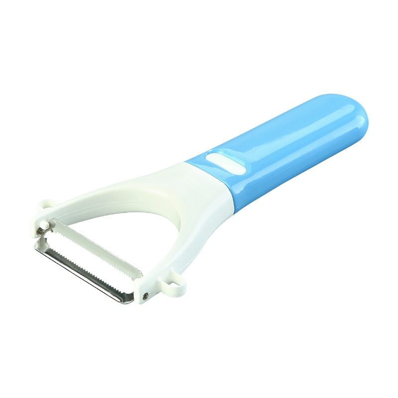 茶花果皮刀削皮器水果刀不锈钢剥皮刀刨皮器水果削皮刮皮器[经典款炫彩果皮刀3把装]