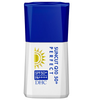 DHC紧致焕肤防晒乳SPF50+PA++++30ml 户外防晒霜轻盈不泛白小蓝帽