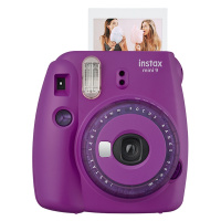 富士(FUJIFILM)INSTAX 一次成像 立拍立得 胶片相机 mini9葡萄紫果冻相机 套餐一(含10张相纸)