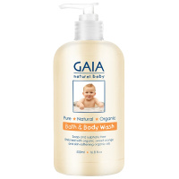 效期至22年1月30日Gaia澳洲进口GAIA宝宝儿童婴幼儿保湿有机清爽活力沐浴露洗发水洁净露500m温和清洁、保湿嫩肤