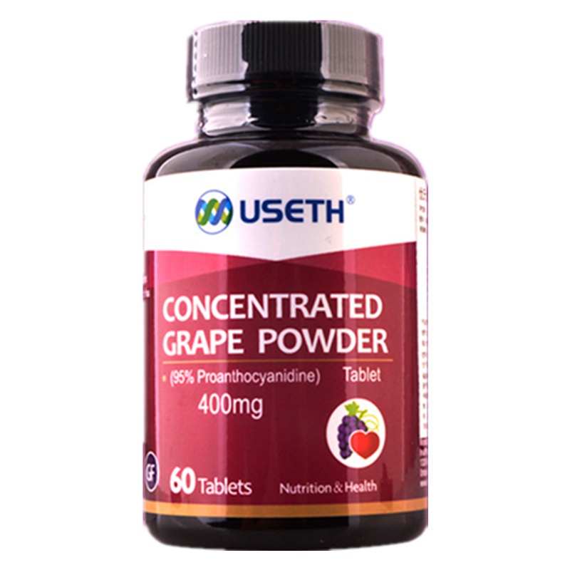 美国进口 优氏浓缩葡萄籽复合片1.3g*60片 含白藜芦醇