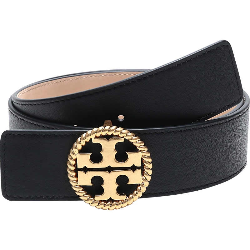 TORY BURCH 托里·伯奇 女士皮革双TLOGO板扣式腰带皮带 61133