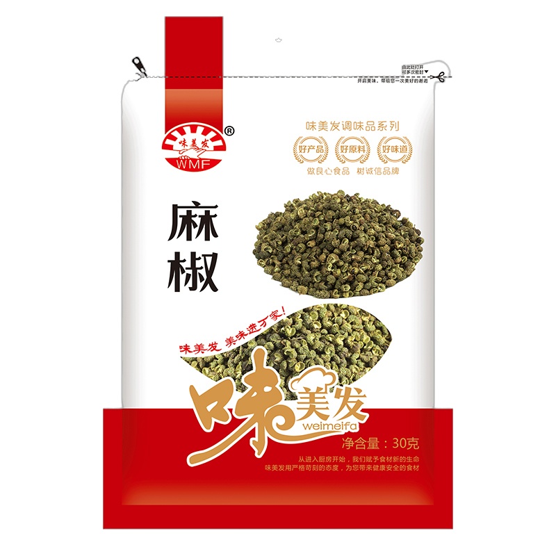 味美发 青花椒 调味料 火锅底料香料 麻椒30gX3袋