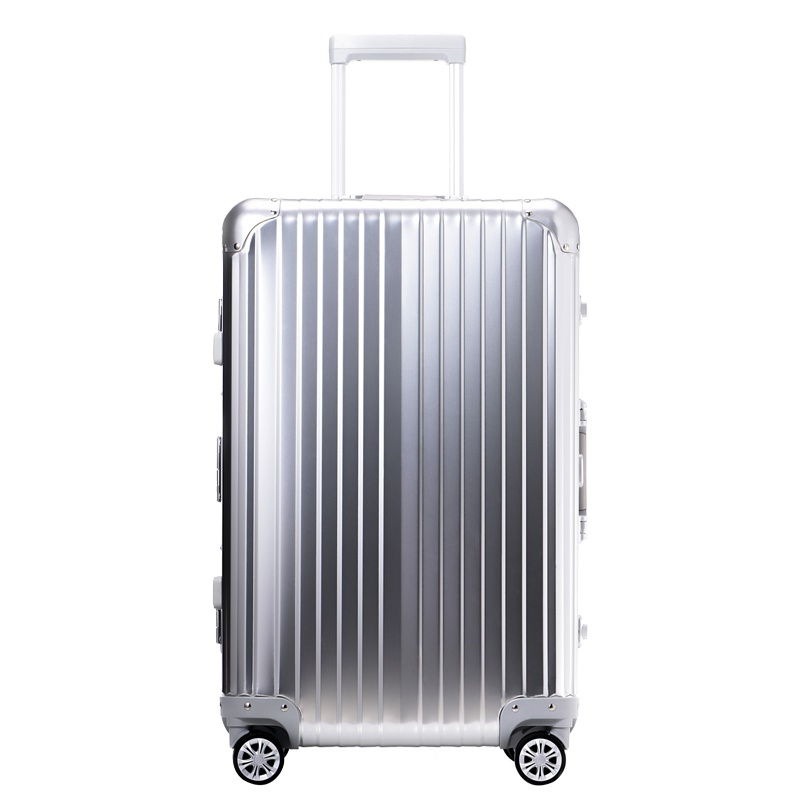 银座新款铝镁合金铝框密码万向轮拉杆箱旅行箱飞机轮金属行李箱男