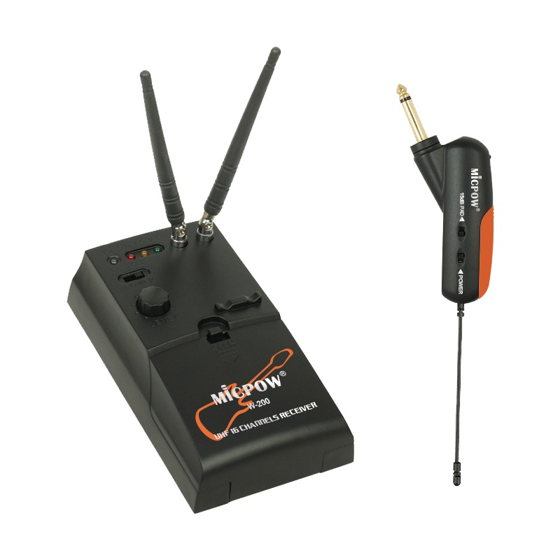 麦动力w-200萨克斯无线专用麦克风micpow小提琴二胡长笛户外话筒 乐器配件