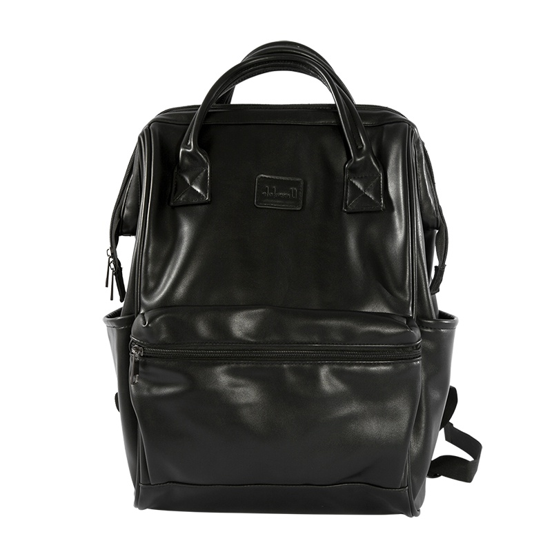 都宝路(dubaolu) 新款时尚简约合成革钢圈定型 离家出走男士背包书包大容量双肩包