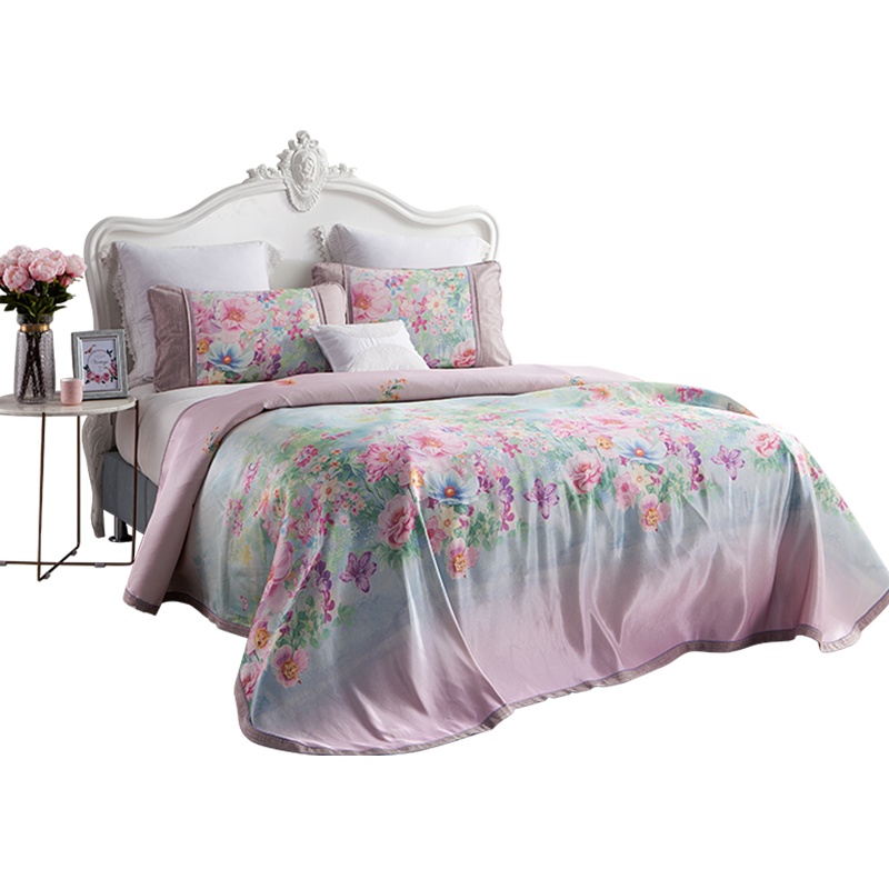 Tevel堂皇家纺夏天凉席可折叠冰丝席三件套夏凉席空调凉席