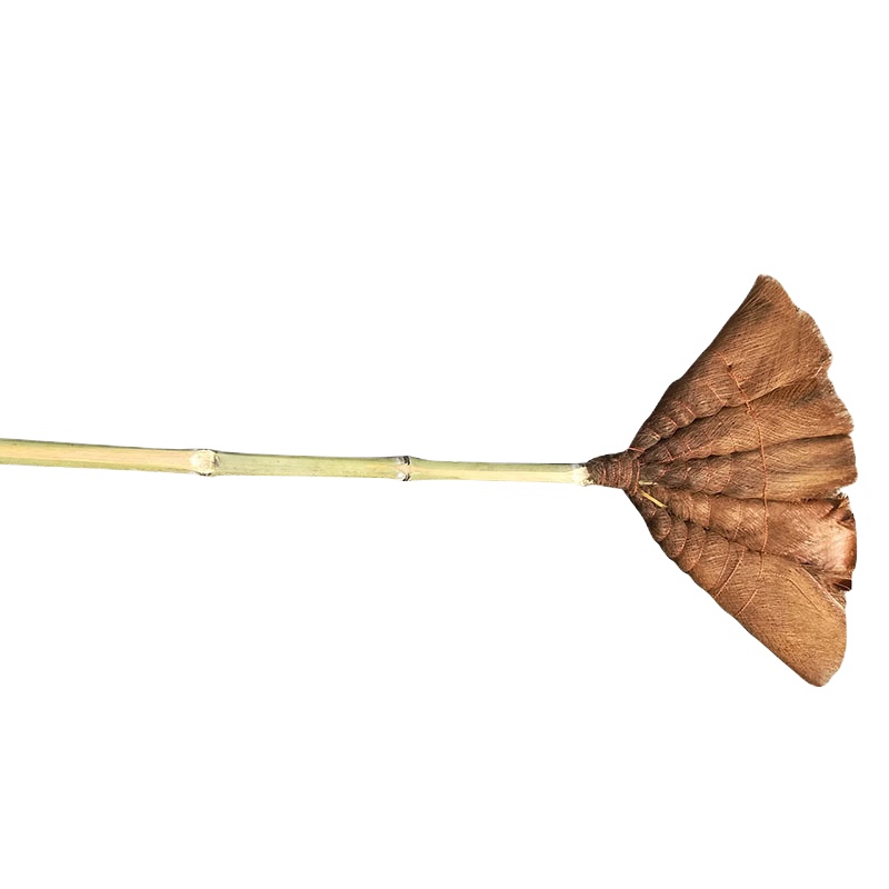 易静(yijing) 长1.2米 10个装 棕树皮扫把 竹杆棕扫把 家居清洁用笤帚