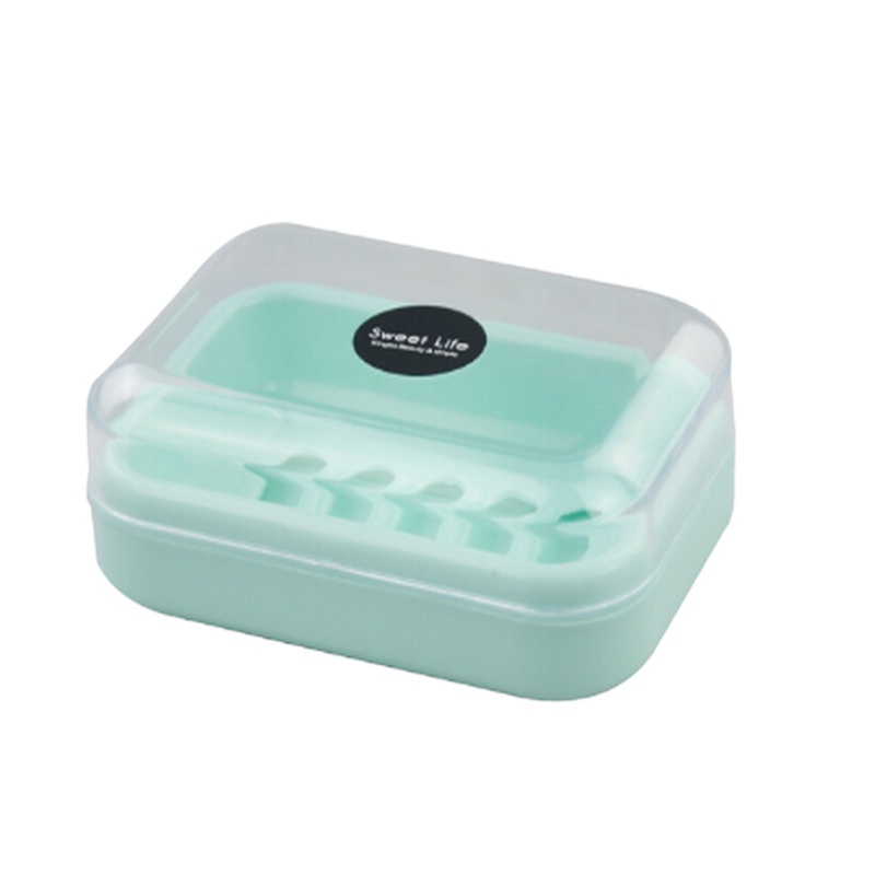 塑料双层沥水肥皂盒 皂架香皂盒 家用 带盖香皂盒肥皂盒