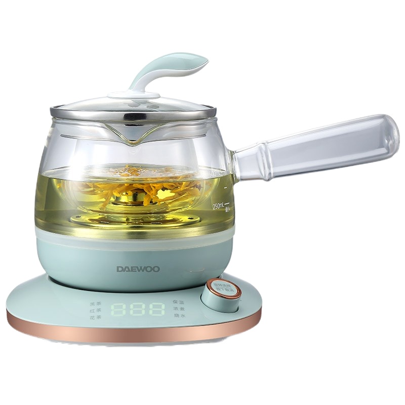 大宇(DAEWOO)DYZC-05P小型玻璃煮茶养生壶 绿色