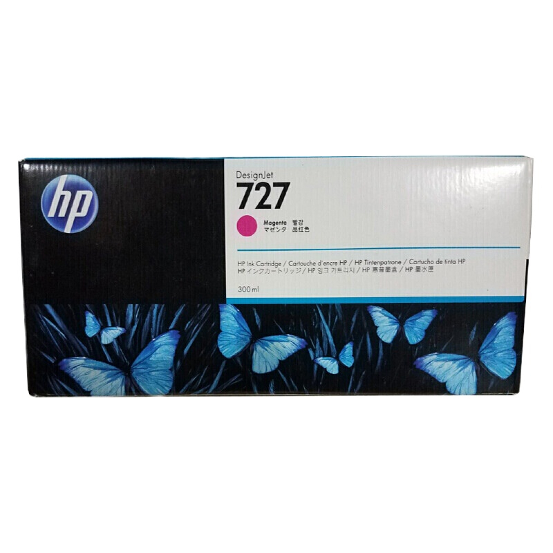 惠普(hp) 墨盒727号(F9J77A) M品红 300ml 适用T920/T930/T1500/T250