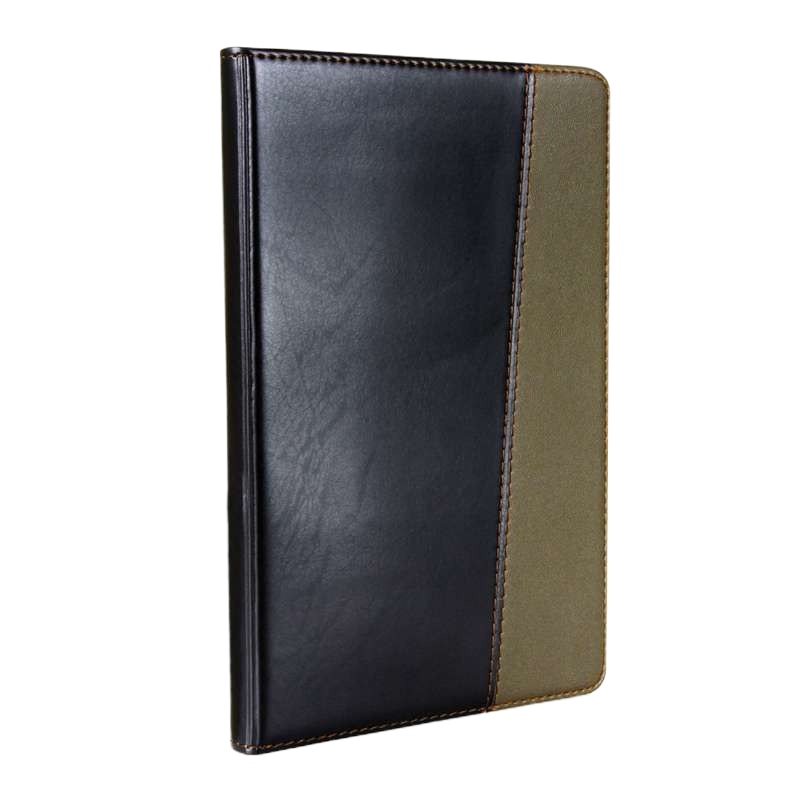 得力(deli)7912笔记本优质皮革高级商务记事本办公120张32K