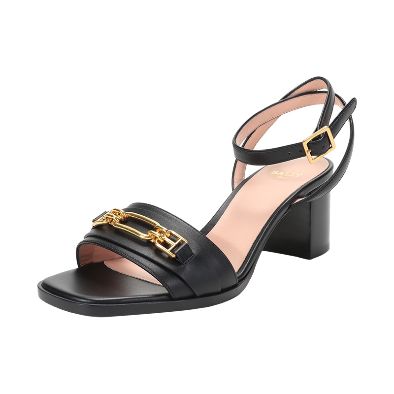 BALLY 巴利 女士 牛皮马衔扣凉鞋高跟鞋DOSSY 55