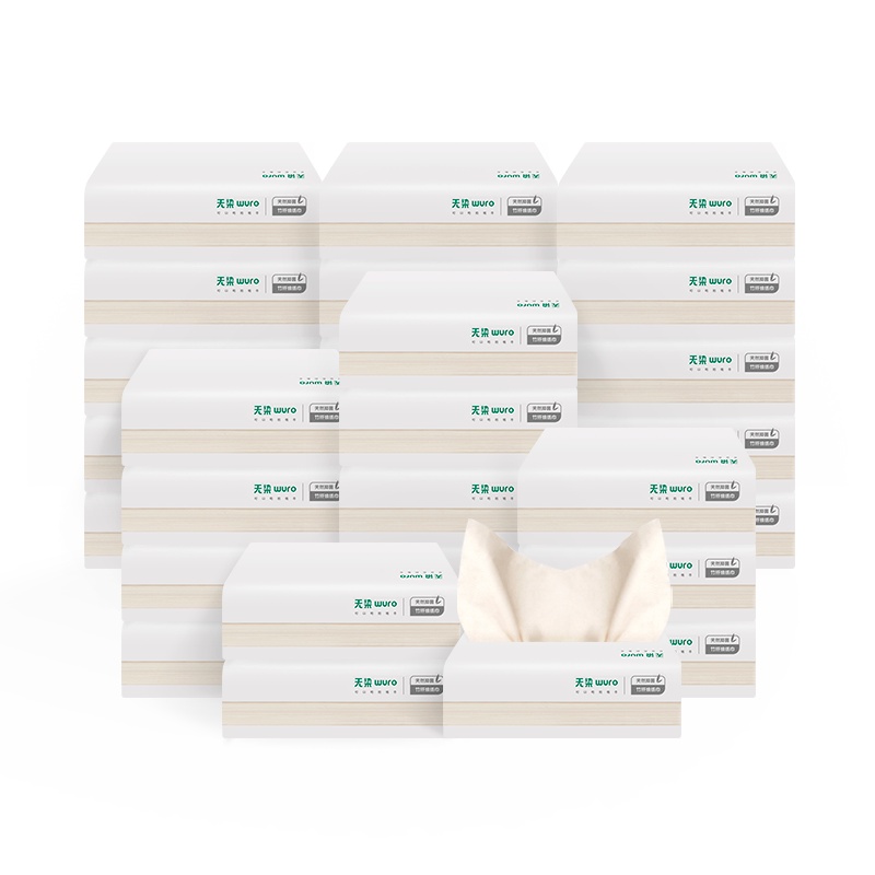 无染竹纤维本色抽纸实惠装3层 30包/装