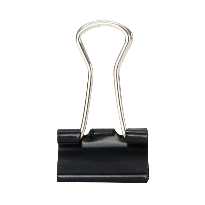 晨光ABS92737 15mm长尾夹 金属票据夹 Eplus系列办公燕尾夹60个/筒 5筒装 黑色