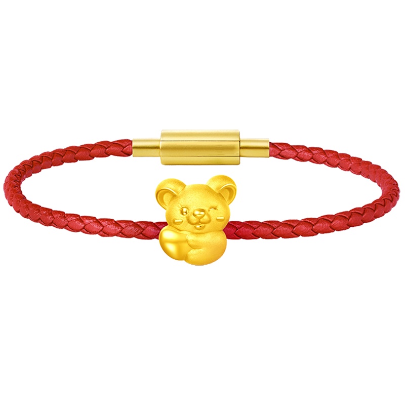 佐喜佑福 生肖鼠心有所鼠足金黄金吊坠 金重约1.30g ZXSXSYFA102d