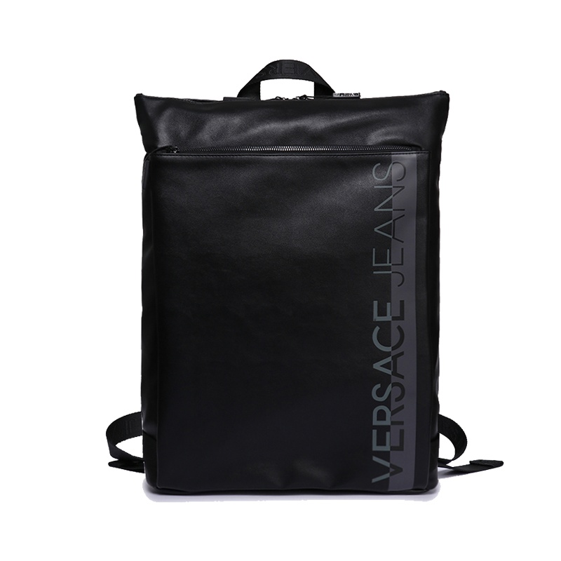 VERSACE JEANS 范思哲 奢侈品 男士黑色PVC双肩背包轻奢品 E1YRBB16 65019 899 特价