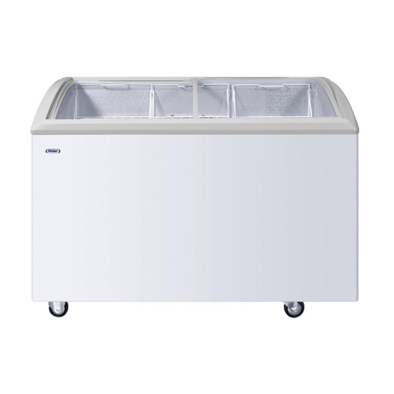 海尔（Haier）SC/SD-332C商流 332升 圆弧玻璃门卧式变温冰柜 大容积商用冷冻冷藏展示柜 商用冰箱