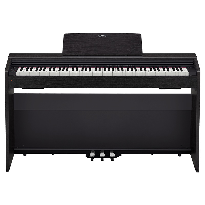 卡西欧 (CASIO)电钢琴 PX-870BK立式成年人儿童88键重锤考级时尚家居 智能APP互动分享