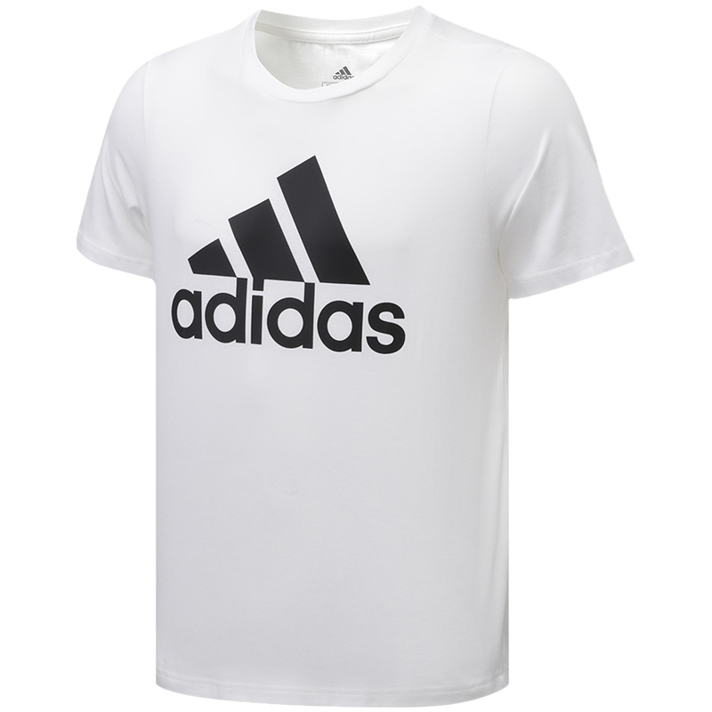 阿迪达斯男服短袖T恤圆领透气短袖休闲运动服GK9121