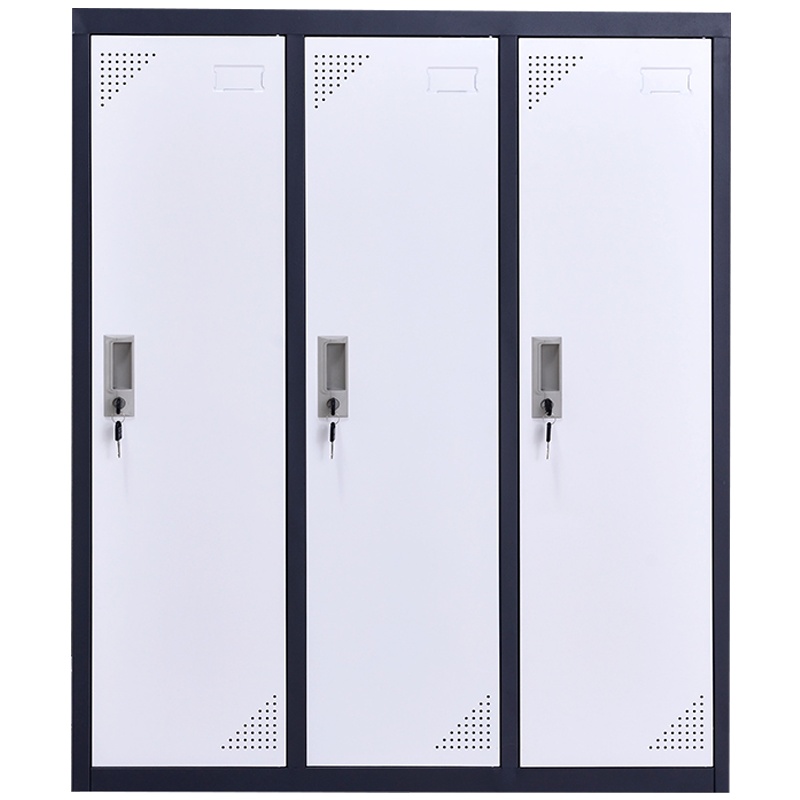 三圣 办公家具钢制拆装更衣柜铁皮柜员工宿舍储物寄存包柜矮柜小三门