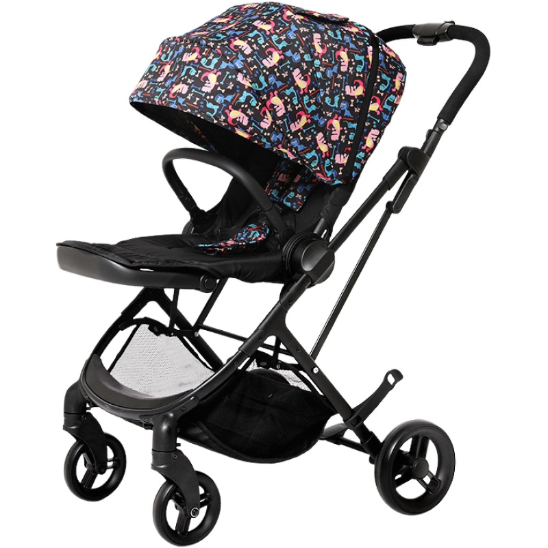 elittile婴儿推车可坐可躺轻便折叠双向高景观伞车宝宝手推车 dream5第五代双向升级版