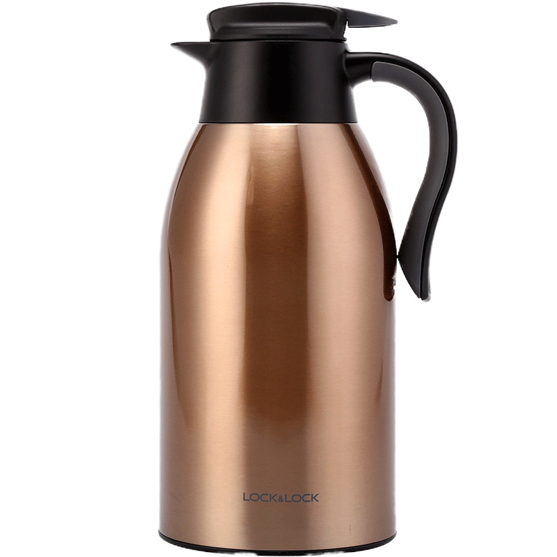 乐扣乐扣(LOCK&LOCK)妙趣咖啡壶保温壶 真空保温壶不锈钢保温杯家用暖瓶2.2L LHC1464GOD