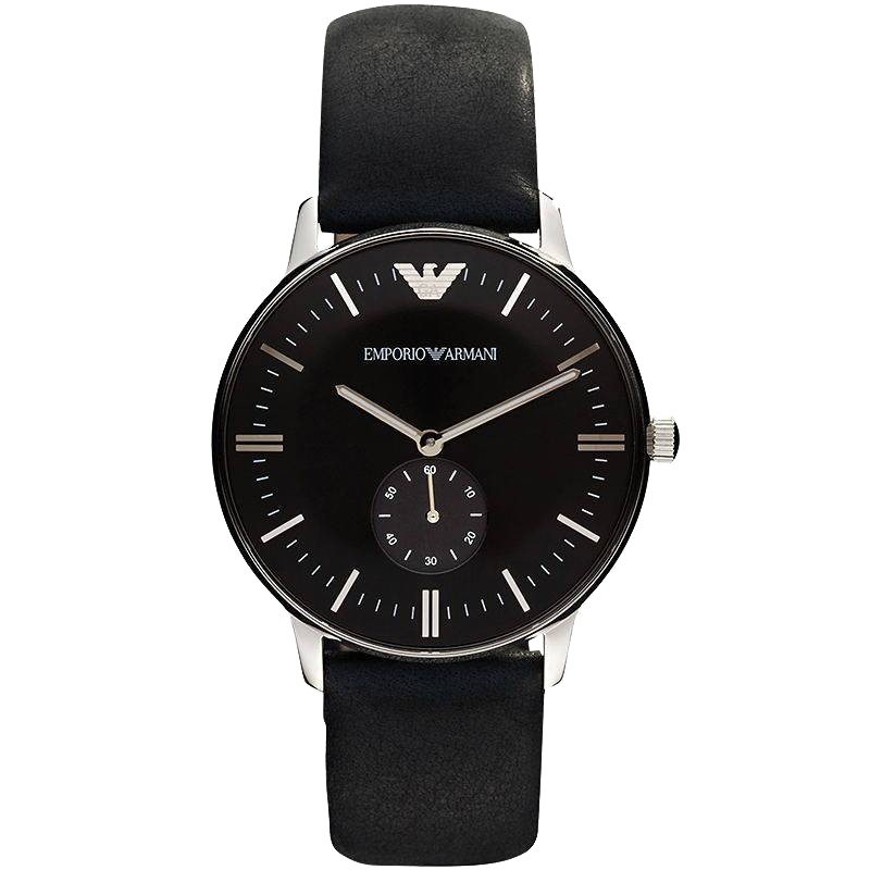 阿玛尼(EMPORIO ARMANI)手表 欧美品牌 男士休闲商务潮流皮带正品防水石英表 男 AR0382