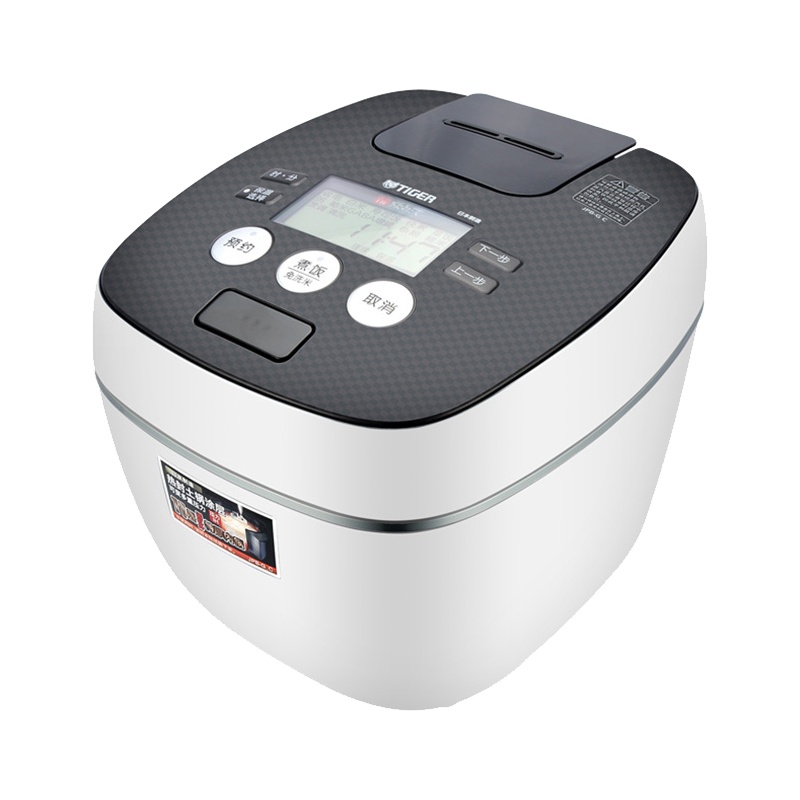 虎牌(tiger)电饭煲JPB-G18C 白 5L 原装进口压力IH电饭煲 土锅涂层 微智能电脑 天目显示屏 5-7人份