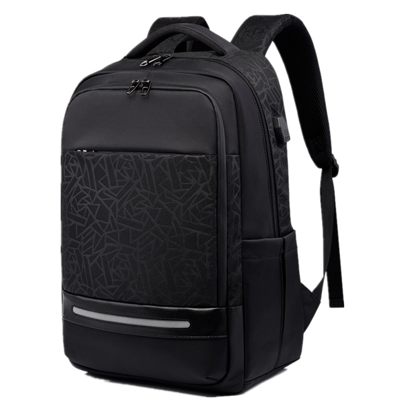 新款背包简约usb牛津布电脑男包休闲背包 商务双肩包