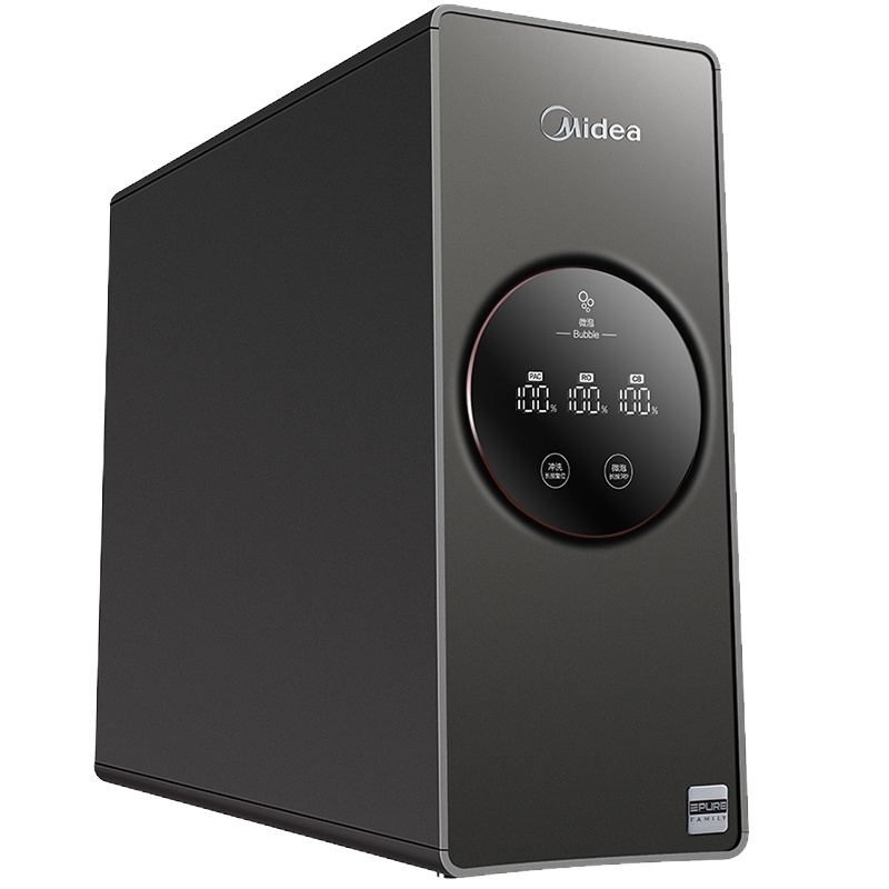 美的(Midea)MRC1880C-500G净水器家用直饮500加仑智能无桶大通量E500B净水器家用厨下式直饮机