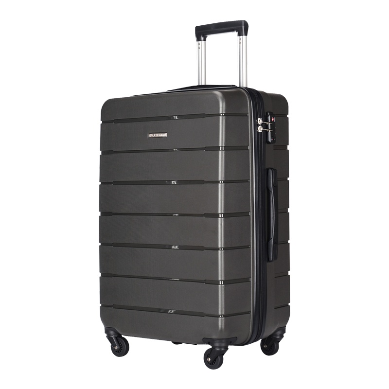 ELLEHOMME防刮耐磨轻便PP材质拉杆箱TSA海关密码锁防摔抗压旅行箱20寸