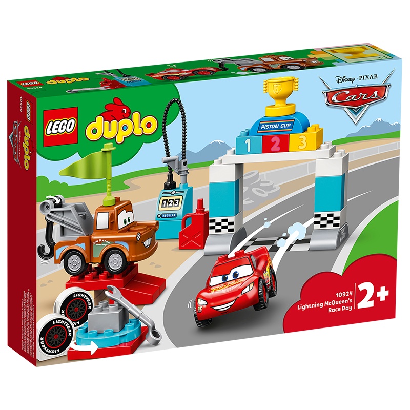 LEGO乐高得宝系列闪电麦昆的赛车日10924 男孩女孩2岁+生日礼物 玩具积木