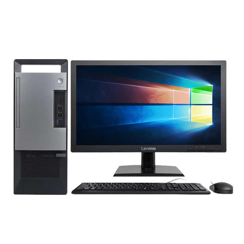 联想(Lenovo)扬天T4900V 23.8英寸 商用台式电脑(Intel i5-8500 8GB 1TB 集显 DVD刻录 W10)商用办公 企业采购 家庭娱乐