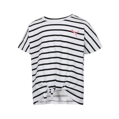 彪马 Puma 2020新款女童Alpha Striped Tee G短袖T恤58420102