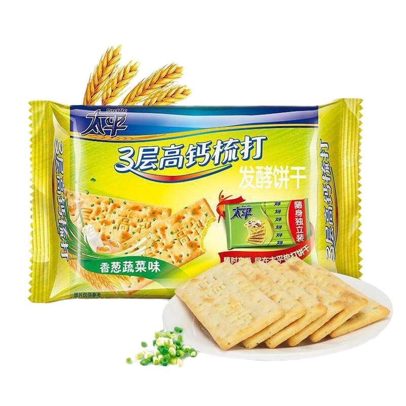 高钙梳打饼 太平100g 两包装