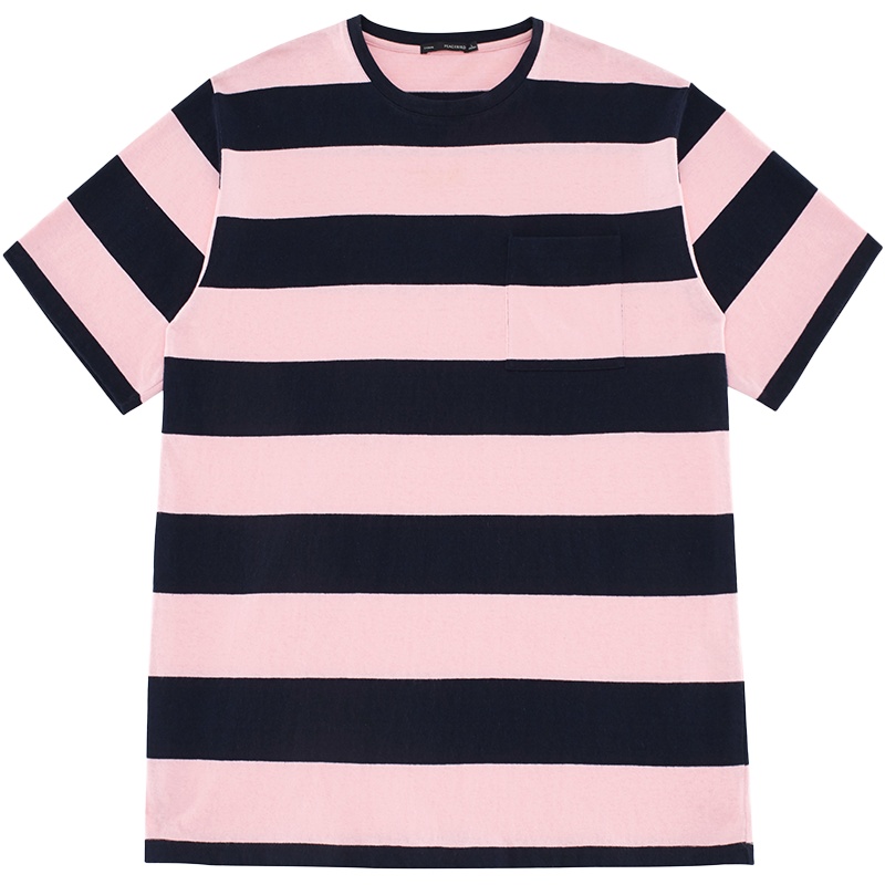 太平鸟男装 夏季短袖T恤男条纹体恤海魂衫潮流夏装沙滩半袖情侣衫