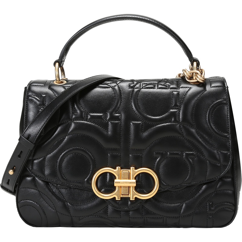 Salvatore Ferragamo 菲拉格慕 女士牛皮仿古做旧手提单肩包 21H154