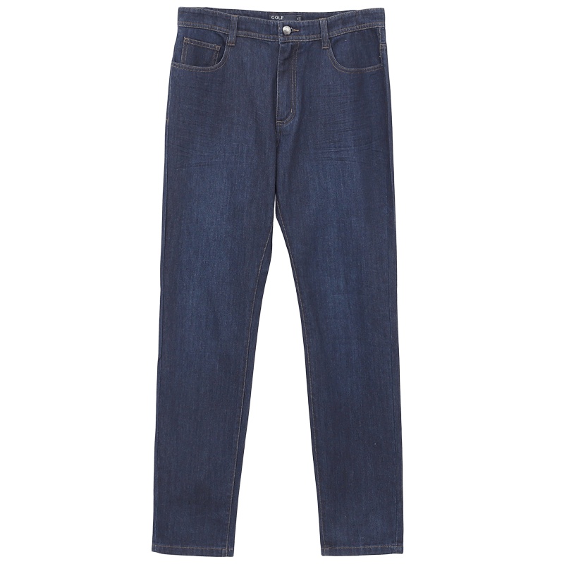 GOLF/高尔夫直筒水洗牛仔裤男2019春季新款弹力修身直筒休闲长裤男