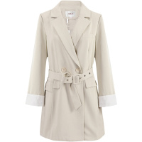 恒源祥2020春秋新款chic休闲小西装女韩版西服复古风衣七分袖外套